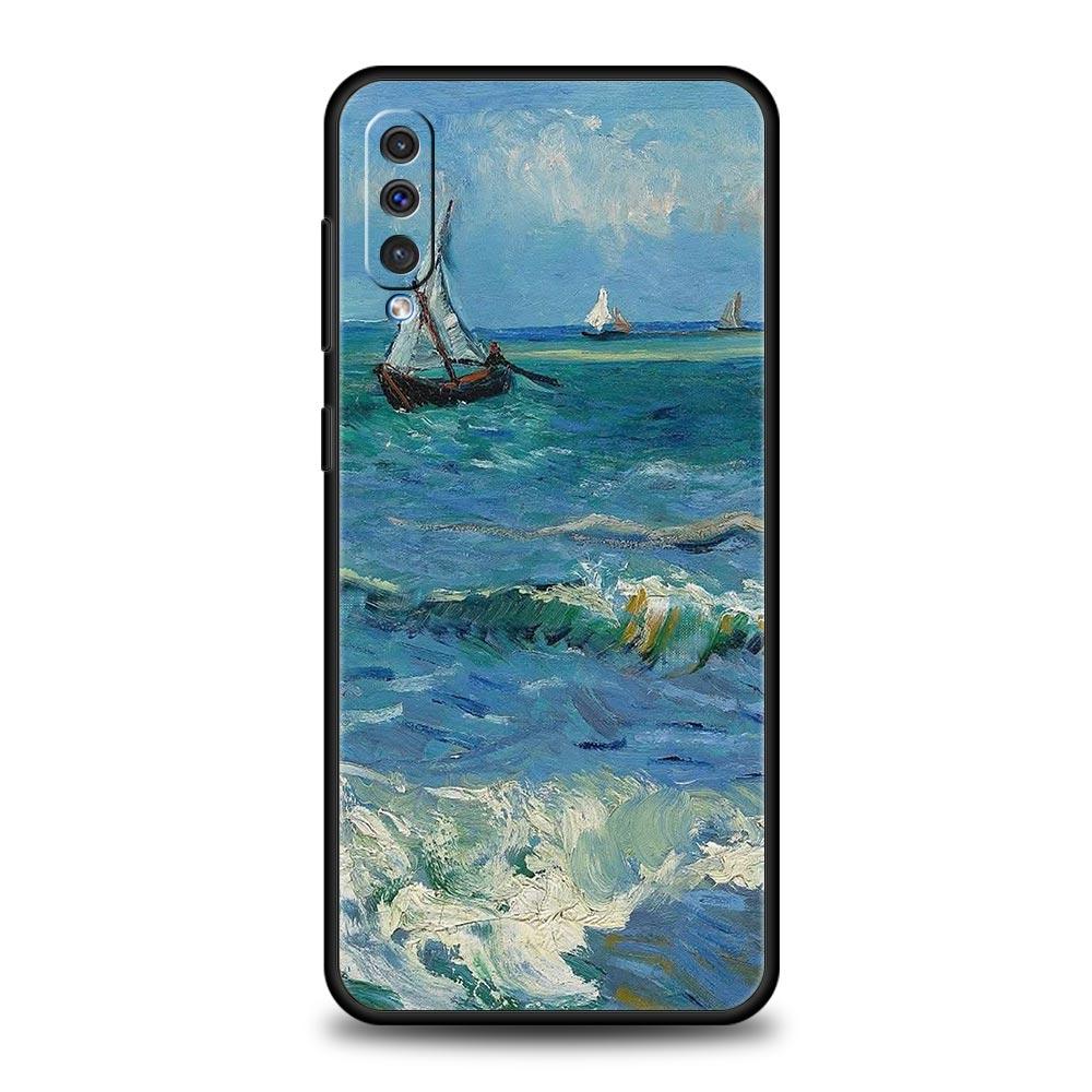 Claude Monet Garden Paint Art Case For Samsung A26 A36 A56 A54 A52 A50 A70 A40 A12 A14 A16 A22 A24 A42 A34 A32 5G A06 5G Cover