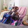 D.Va  Print Flannel Blanket, High quality Comfortable for All Seasons, Home Decor, Warmth and Comfort