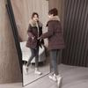 Mom's winter padded jacket, new down padded jacket, foreign style, middle-aged and elderly women's winter warm medium and long down padded jacket