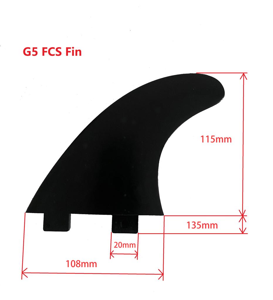 3 Pieces G5 Surfboard Fins Size M SUP Accessory Surf Fin Paddle Board Fin