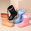 Outdoor Fashion Women's Rain Boots Non-slip Waterproof Thickened Bundle Rain Shoes Car Wash Outer Wear Medium Tube Cute