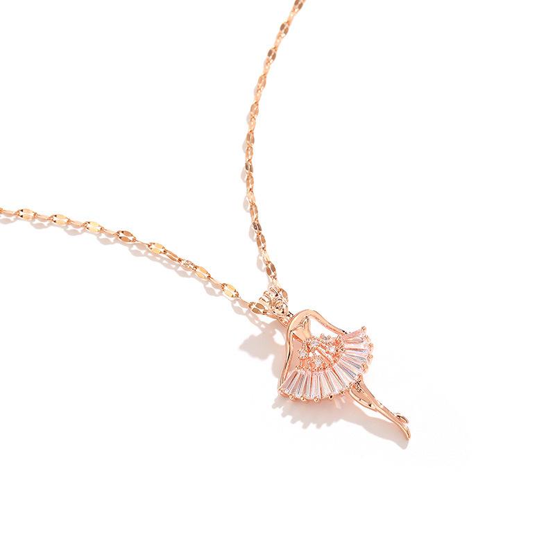 Sogni - Collana Oro Bianco - Zirconi Bianchi E Neri - Eleganza | Scintille Shop