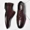 Luxusmarke Echtes Leder Mode Herren Business Kleider Slipper Oxford Atmungsaktiv Formell Hochzeitsschuhe Große Größe Britischer Stil