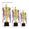 Golden Color Metal Model Trophy Metal Material Golden Statues Cupaward  Competition Soccer