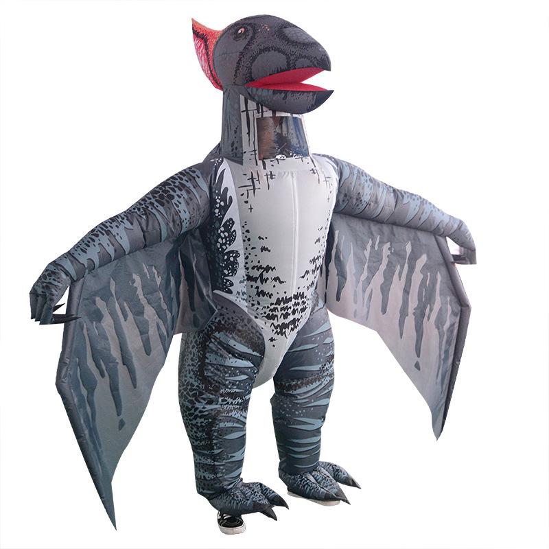 Aufblasbares Dinosaurier-Fahrradkostüm – Lustige Requisite für Partys & Cosplay