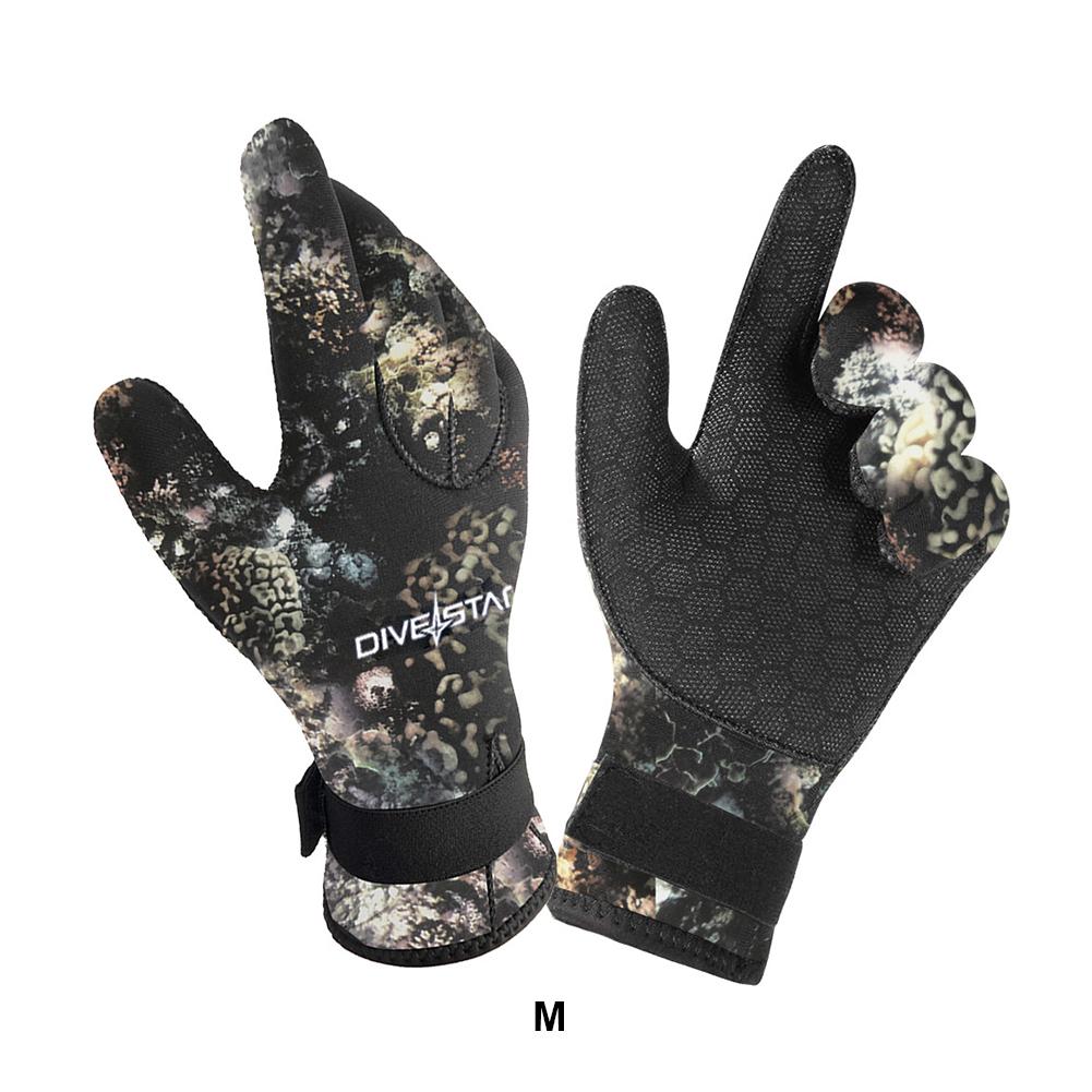 1Pair 3MM Anti-Cut Anti-Stab Diving Gloves Outdoor Warm Non-Slip Sports Rubber Gloves