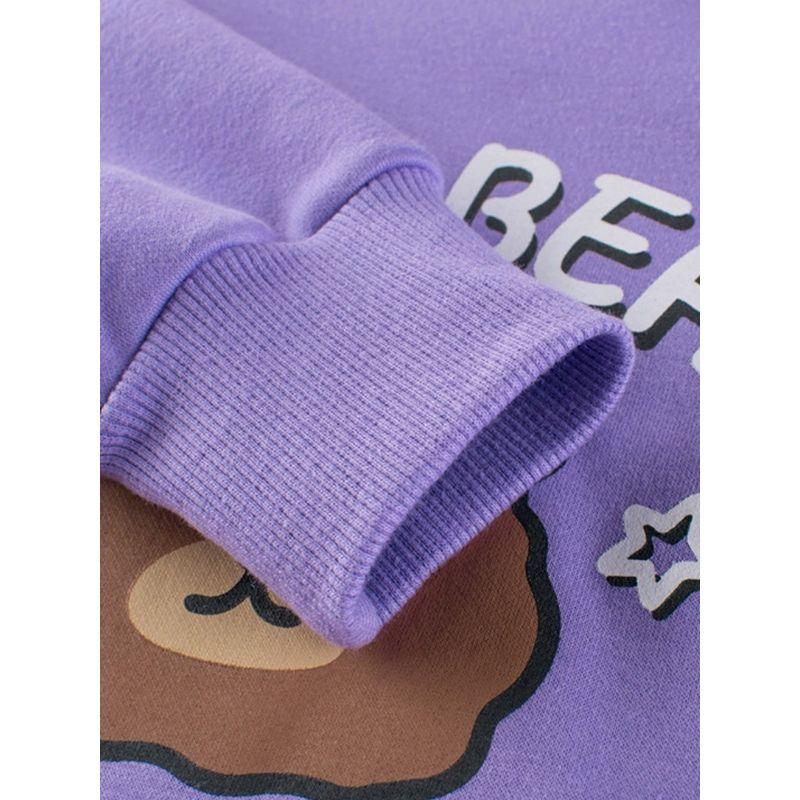 27home Children's Clothing Autumn and Winter Kids Sweatshirt Fleece Clothes Girl Pullover Women's Baby plus Velvet Bear Tops