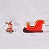 8pcs Miniature Christmas Figurine Set Christmas Decoration Fairy Snowman Santa Claus Miniature Figurines Xmas Gifts DIY Home Decor
