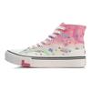 Li Ning Line Friends X  Classic High-Top Canvas Sneakers Women Sneakers Purple Red AGCQ594-2
