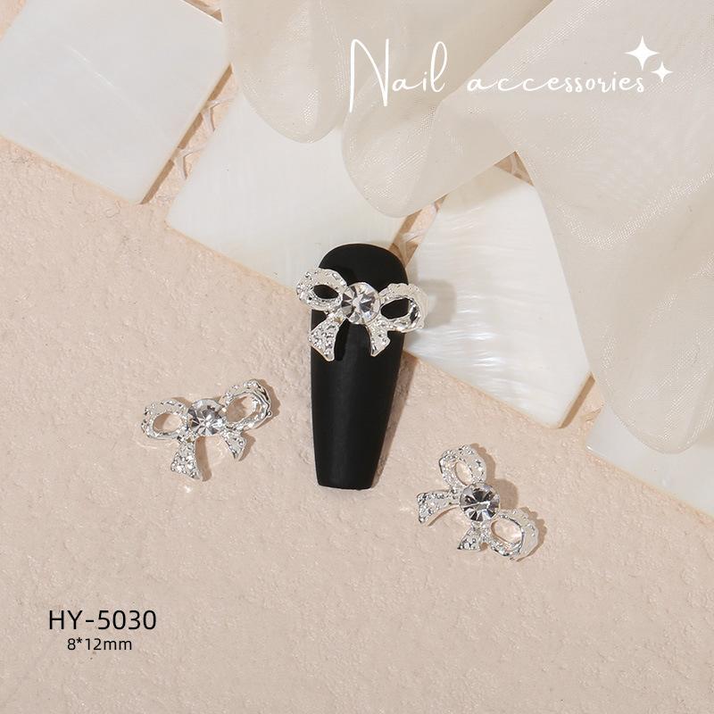 3 ks Dekorace pro DIY Nail Art 3D Motýl Měsíc Kouzlo pro Nail Art Mašlička Láska Květiny Vrtáček na Manikúru Design