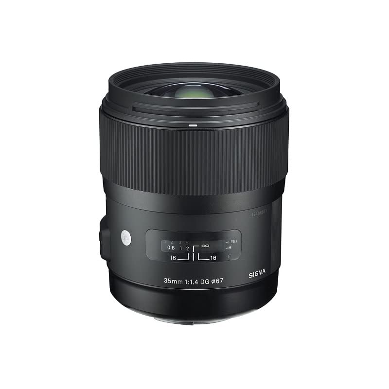 Sigma 35mm DG HSM Lens for Nikon Art SLR Cameras F1.4 F-Mount, Wide-Angle, Full-Frame
