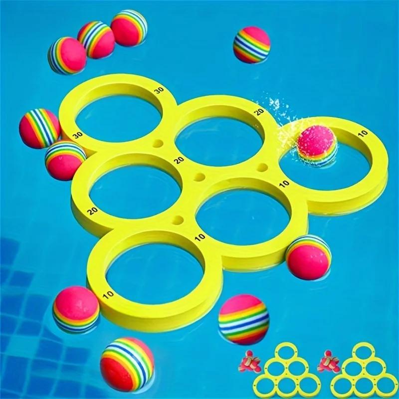 Fun Splash Water Sports Floating Pool Game Toy  Durable EVA Material Random Color Ball Perfect for Summer Fun
