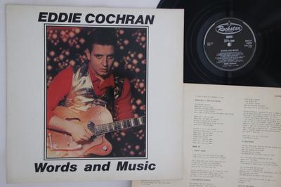 LP Record EDDIE COCHRAN - Words And Music RSRLP1005 ROCKSTAR 1982 UK Rock Used