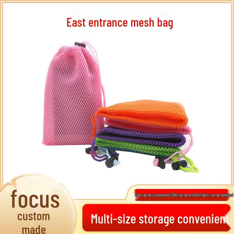 

Цветные сетчатые мешки на шнурке: Сетки для вспенивания, Сетки для стирки, Пляжное хранение, Дизайн с круглым дном