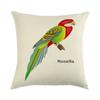 Painted Pattern Of The Macaw Digital Printing Short Plush Pillow Covers For Car Sofa Office Cushion Cover Home Goods