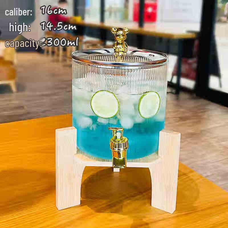 Glas-Getränkespender & Infuser mit Zapfhahn