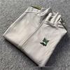 Chaqueta Deportiva con Cremallera Bordada de Mariposas, Cuello Alto Retro Trendy FOG para Hombres y Mujeres