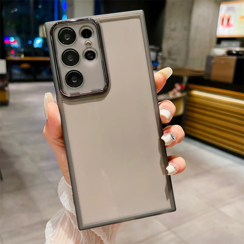 Suitable for Samsung S24U Mobile Phone Case with Lens Film New S23 Protective Case Silicone Ultra Thin A55A73M34 Full Package