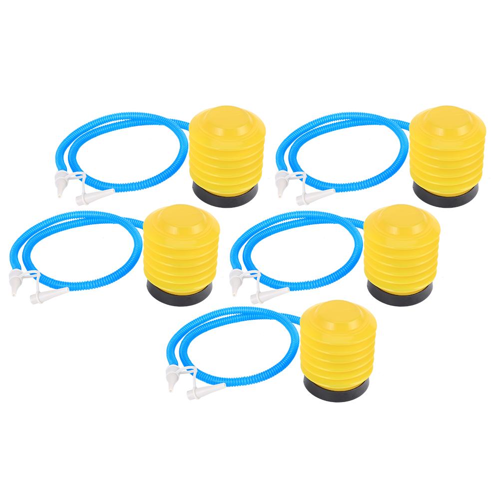 5 Stück Gelbe Fußluftpumpe 4,5 Zoll Kunststoff Hochzeit Festivals Ballon Yogaball Aufbläser