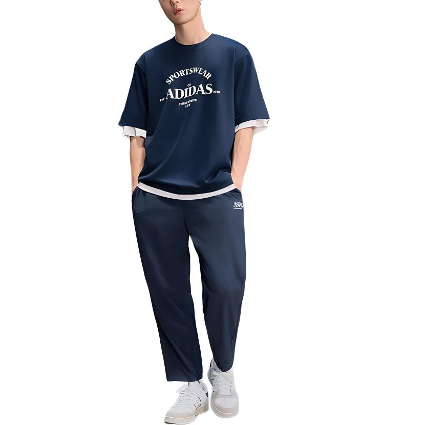 Adidas VERBIAGE WOVEN TRACKSUIT BOTTOMS Casual Pants Men's College Navy JD2889