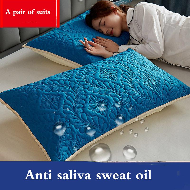 

2 шт., хлопковые наволочки против клещей, пара водонепроницаемых наволочек для защиты основного покрытия, 48*74 см