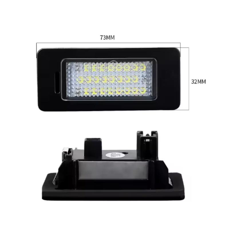 2pcs White LED License Plate Light Number Lights Lamps For VW Golf Plus Jetta MK6 Passat B6 B7 Polo Touareg Tiguan Touran License Plate Lights 2