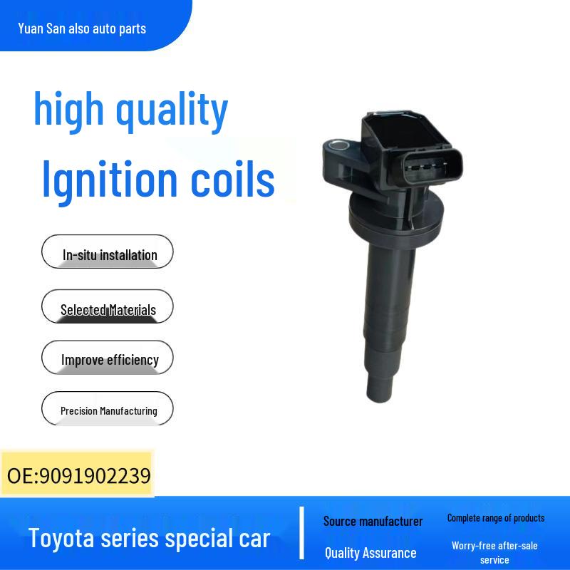 Ignition Coil for Toyota Corolla, Yaris, RAV4, Chevrolet, and Pontiac Models 9091902239 4-cylinder