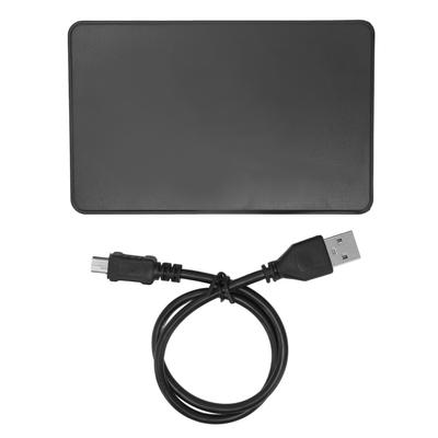 2.5in HDD Enclosure USB2.0 480Mbps ABS Hot Swappable Ultra Thin Size Hard Disk Box for Windows for