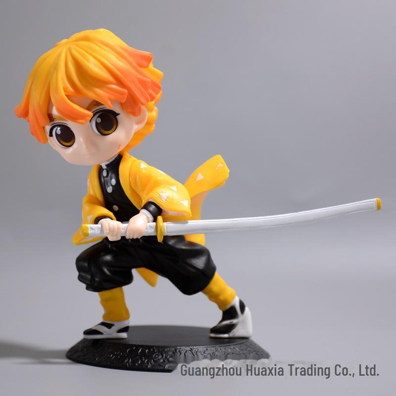 Large Demon Slayer Tanjiro, Zenitsu & Nezuko Car Ornaments Doll Set