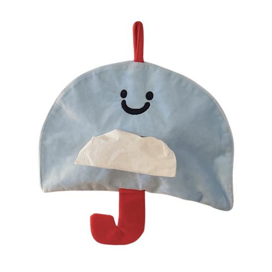 

Tissue Box Soft Velvet Fabric Hanging Tissue Holder with Lanyard Wall-Mounted Tissue Case Cute Mushroom Shapes Organizer for Home B