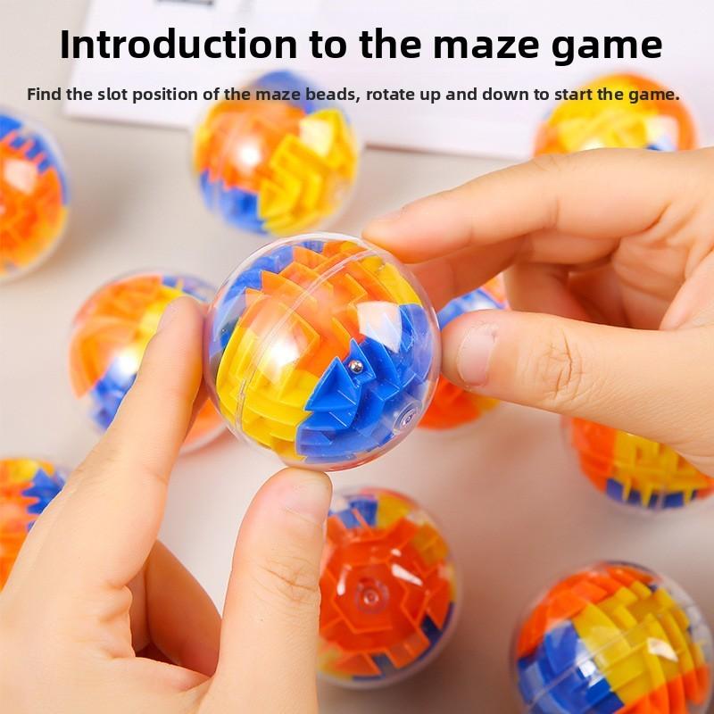 3D Magischer Würfel Labyrinth Kugel Aus Kunststoff Für Kinder Pädagogisches Spielzeug Geschenk