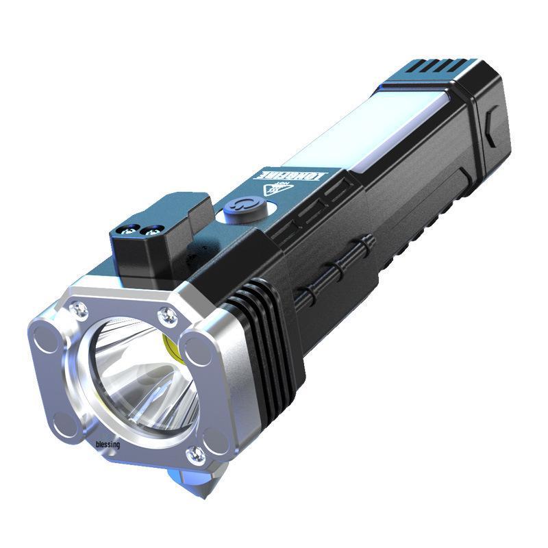 Multifunctional Car Safety Hammer & USB Power Bank Flashlight