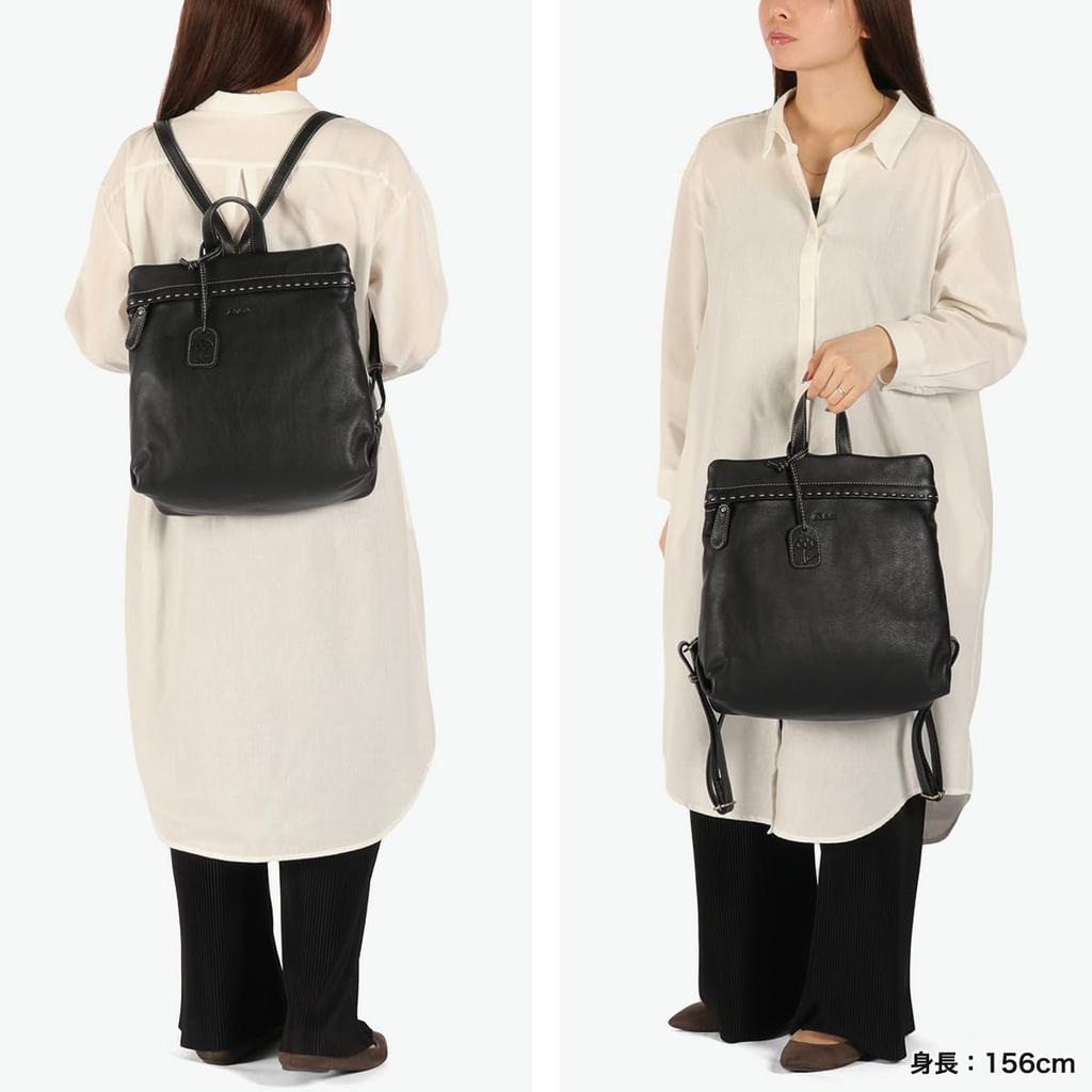 Dakota Damen Rucksack aus echtem Leder, Marineblau, DA-1034649-60