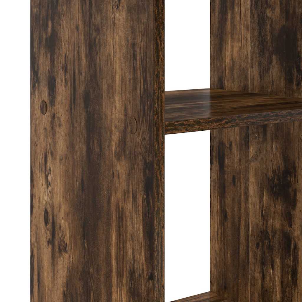 Desk Smoked Oak 142 x 102 x 73 cm Engineered Wood