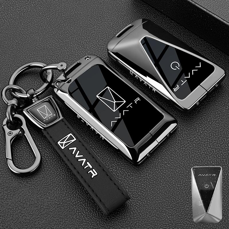 For Avatr 12 07 06 11 Car Key Case Remote Protector Cover Bag Shell Keychain Holder Key Fob Interior Car Accessories Zinc Alloy