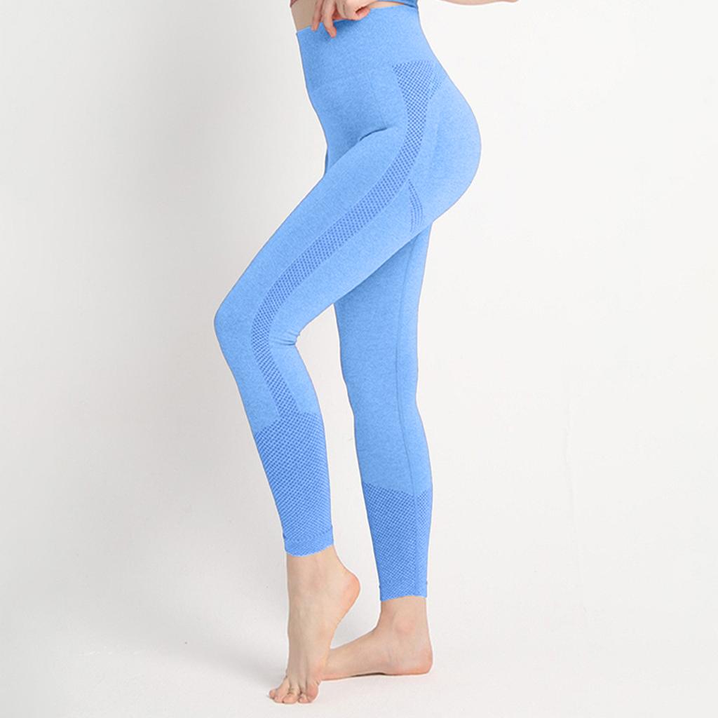 Women's Color High Waist And Hip Lifting Sports Tight Pants Fitness Pants