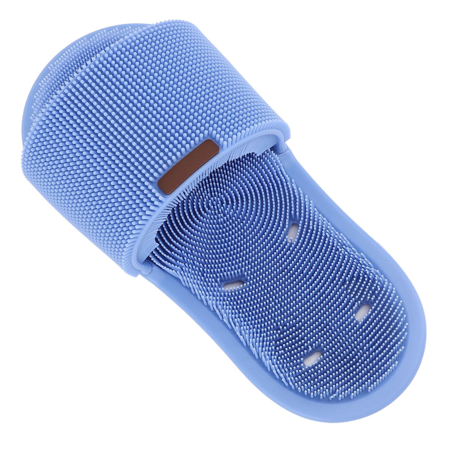 

1 шт. силиконовые тапочки-скрабы для ног с нескользящими присосками, отшелушивающие на 360 градусов синий