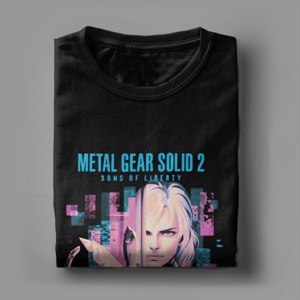 Men's T-Shirts Metal Gear Solid 2 Sons Of Liberty Casual Pure Cotton Tees Short Sleeve  T Shirt Round Collar Clothing Gift Idea
