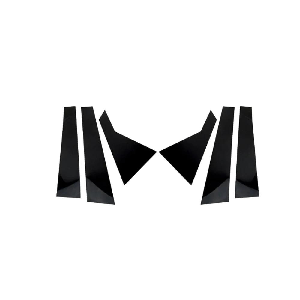 6pcs Car Window Trim Cover Parts B C Column Pillar Posts Door Sticker Decal Accessories for Hyundai Sonata LF Hybrid 2015~