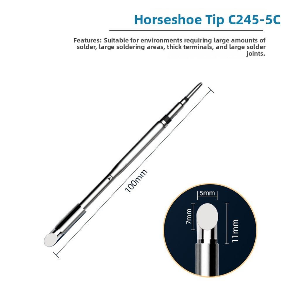 C245 Soldering Iron Tip Stainless Steel High Temperature Resistant For OSS TEAM C245 Series Quick Heat Smooth Flow Accessories
