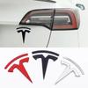 Auto Sticker For Tesla Logo Roadster Cybertuck Model 3 S X Model Y Car Accessories Decal Rear Label Exterior Decoration 5.6x6cm