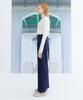 THE STUDIO K Embroidered Necklace Turtleneck Top_Ivory