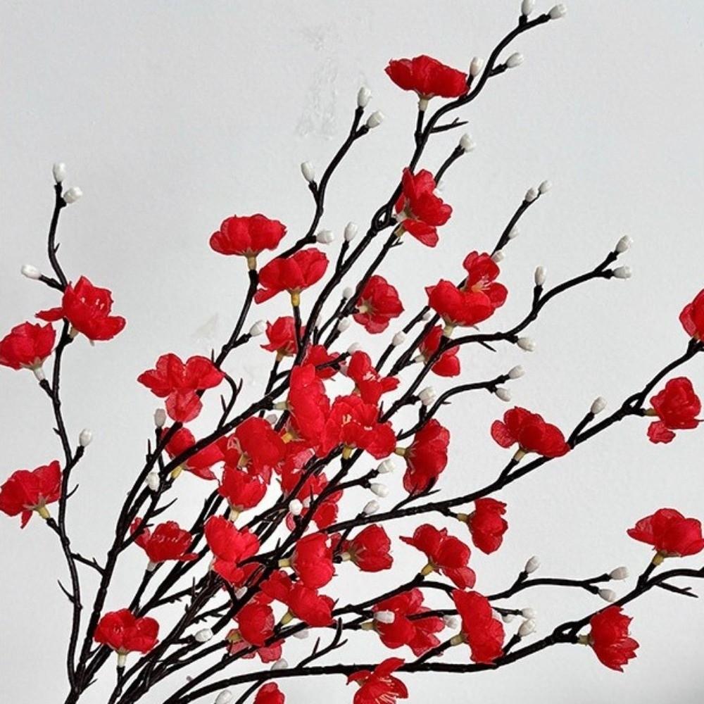 1pcs 54CM Artificial Plum Blossom Plastic DIY Fake Plastic Flower Long Branch Chinese Style Chinese Style Home Decor Home Decor