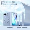 Phone Case for IPhone Duo with Touch Pen Plating Hinge Protection with Front Screen Tempered Film for IPhone 18 Ultra Cover