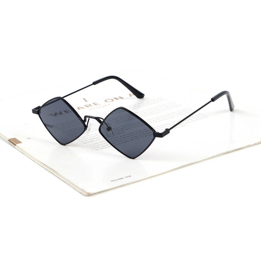 UV Protection Film Quadrilateral Frame Sun Glasses Diamond Shape Women's Sunglasses Men's Shades