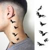 1 Sheet Halloween Dark Gothic Phoenix Temporary Tattoo For Men Women Neck Forearm, Waterproof Realistic Temp Fake Tatoo Stickers