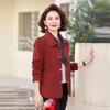Ronghua Women's Autumn Wool Blend Lapel Coat