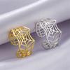 My Shape Punk Spider Ring Stainless Steel Adjustable Open Finger Rings Animal Fashion Jewelry Women Men Boys Teen Halloween Gift