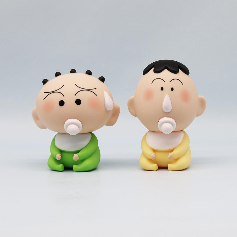 5pcs Shinchan Crayon Handmade Cartoon Model Furniture Decor Ornaments Desktop
