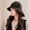 Men's Women's Summer Outdoor Camping Neck Protection Basin Hat Japanese Style Large Eave Sunshade Leisure Sun Protection Waterproof Hat